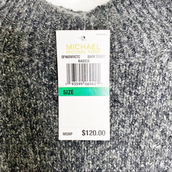 NWT Michael Kors Turtleneck Colorblock Sweater - Picture 6 of 8